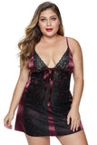 Red Lace Fetish Plus Size Babydoll - Aoka Styles Australia