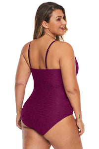 Purple Plus Shamilar High-Neck One Piece Swimsuit - Aoka Styles Australia