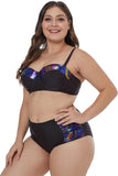 Moulded Cups Dotted Plus Size Swimwear - Aoka Styles Australia