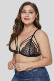 Black Floral Plus Size Bralette - Aoka Styles Australia