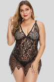 All Over Lace Chemise with Thong - Aoka Styles Australia