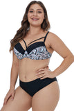 Floral Paisley Print Plus Size Swimwear - Aoka Styles Australia