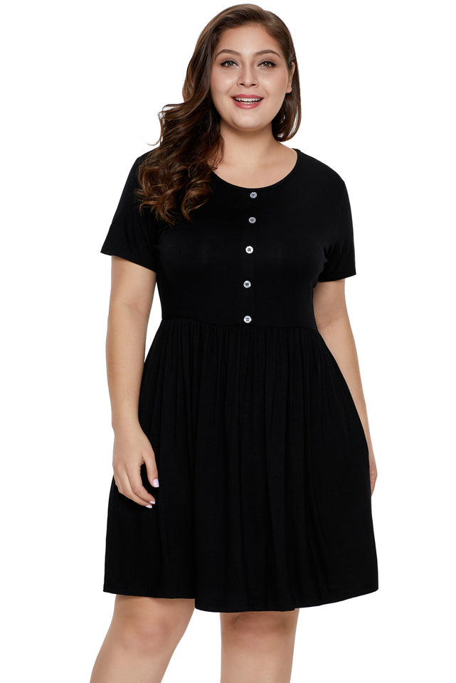 Black More Than Fair Plus Size Dress - Aoka Styles Australia