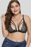 Black Floral Plus Size Bralette - Aoka Styles Australia