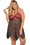 Plus Size Handkerchief Babydoll Lingerie - Aoka Styles Australia