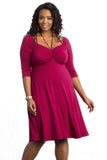 Rosy Enticing Tie Off-shoulder Plus Size Midi Dress - Aoka Styles Australia