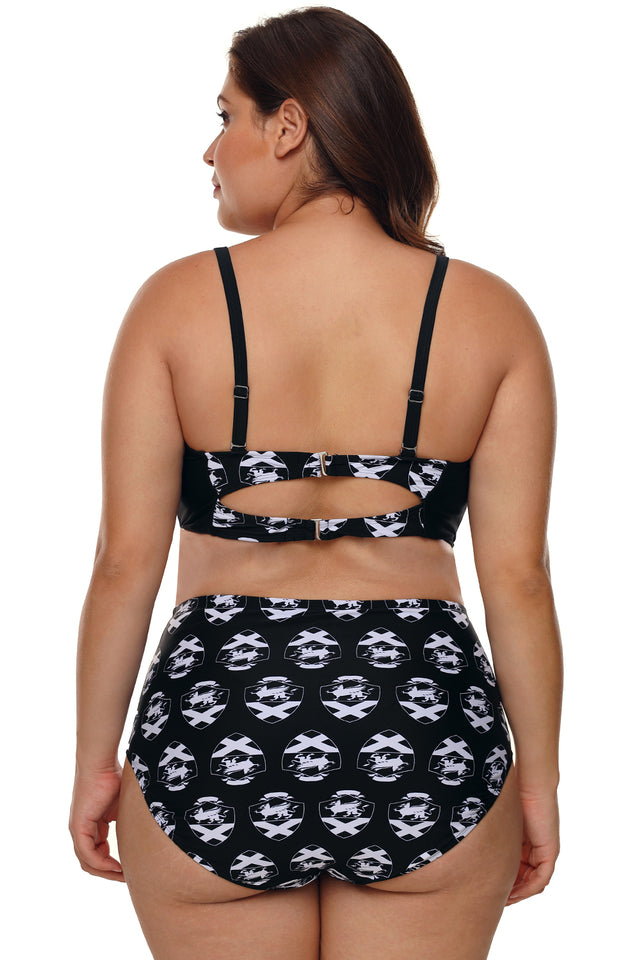 Catch Your Label Stylish Two-piece  Plus Size Bathing Suit - Aoka Styles Australia