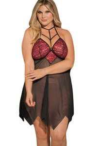 Plus Size Handkerchief Babydoll Lingerie - Aoka Styles Australia