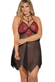 Plus Size Handkerchief Babydoll Lingerie - Aoka Styles Australia